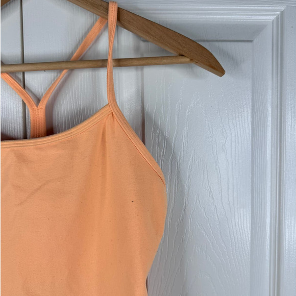 Women's Lululemon Orange Power Y Tanic Workout Tank Top Size 6 - Picture 2 of 7